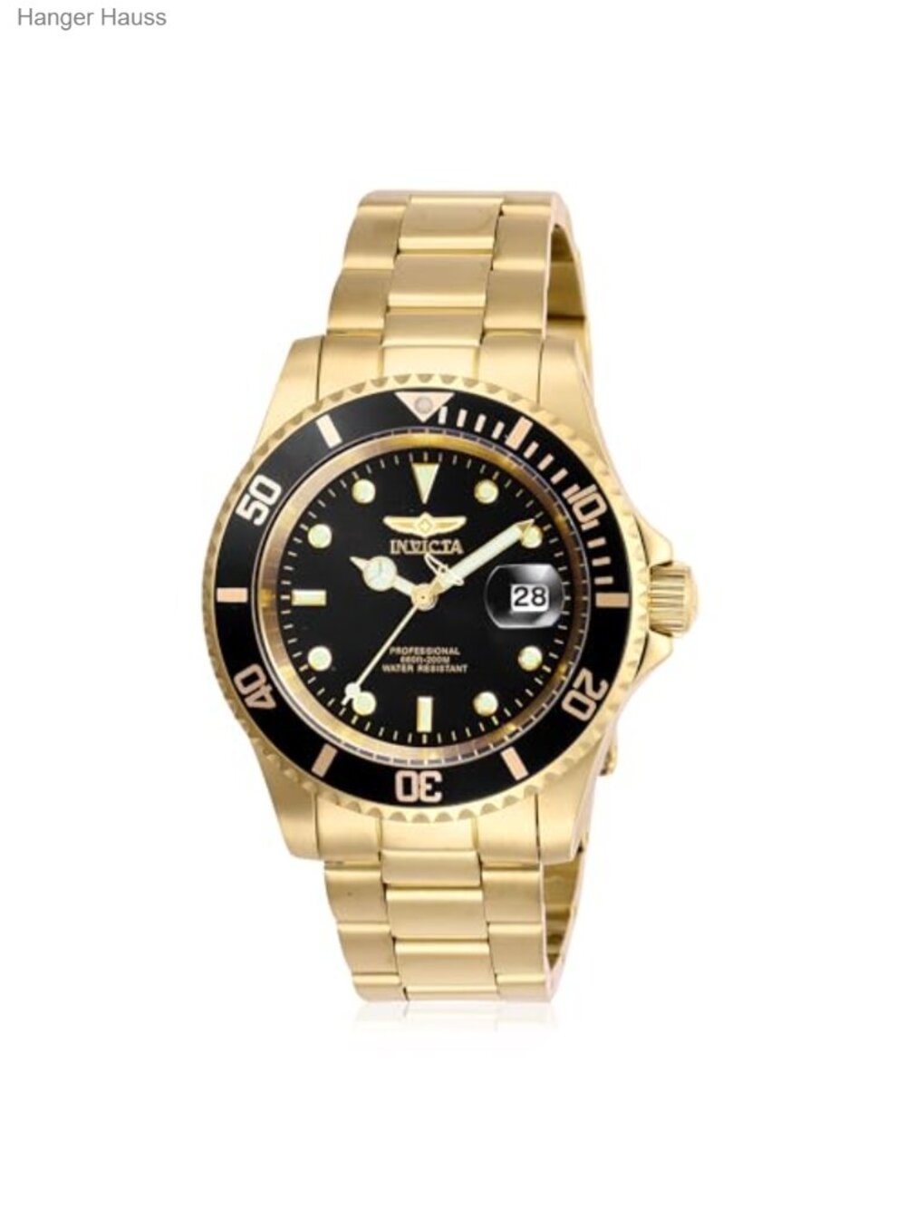 Men's Pro Diver Quartz Watch Stainless Steel 40mm Fold Over Clasp 200m Water